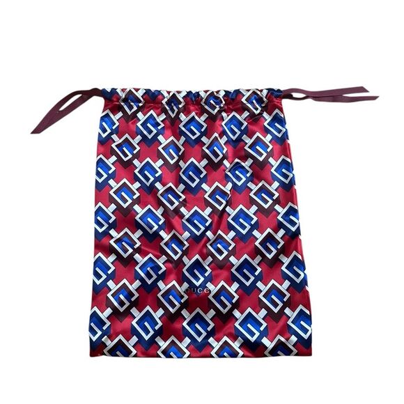 Gucci Satin Voyage Eco Geometric Print Slippers Flats Size 12 Women’s  10 Men’s - Picture 7 of 11